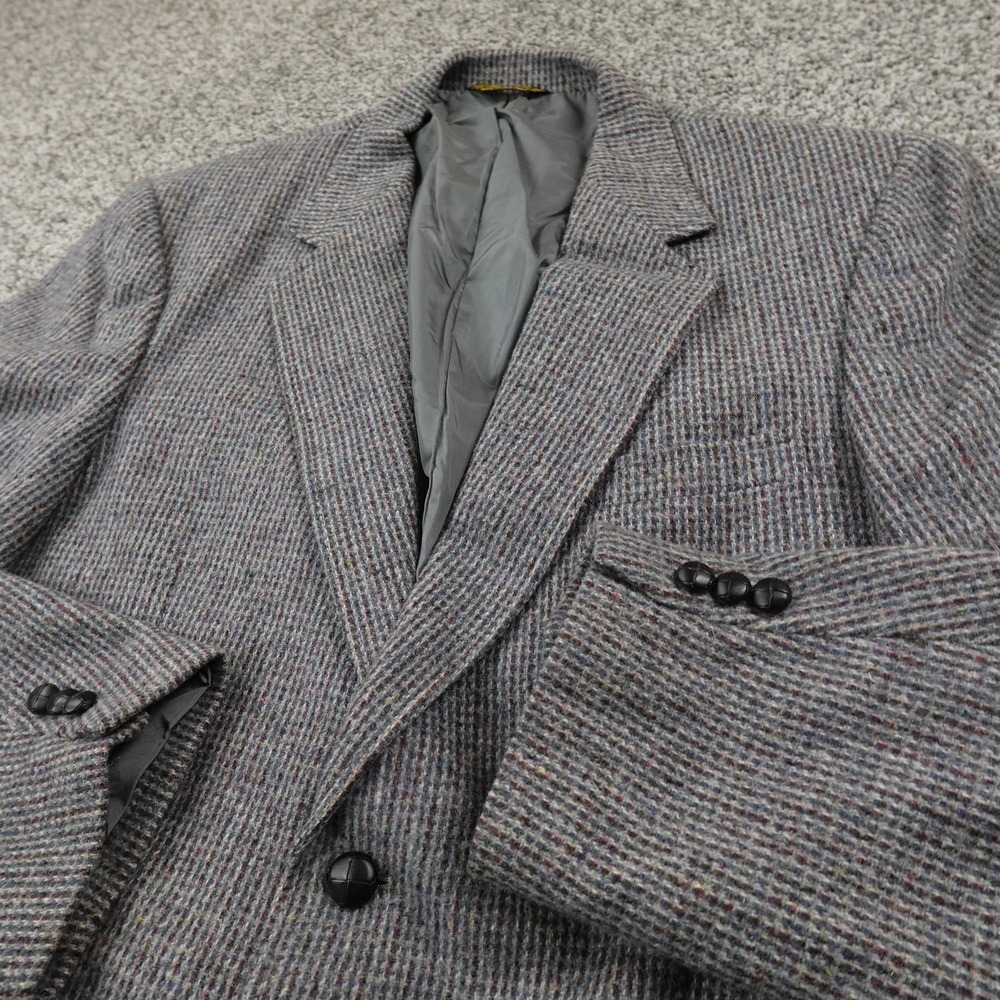 VTG McGregor Blazer Mens 42 Gray Wool Tweed Sport Coat‎ Classic Suit Jacket 90s